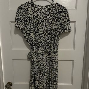 Black & White Small Lovestitch Wrap Dress